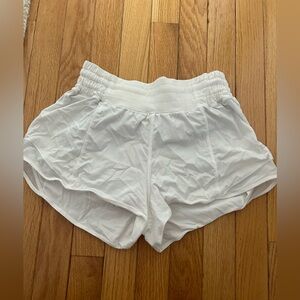 White LULU LEMON shorts